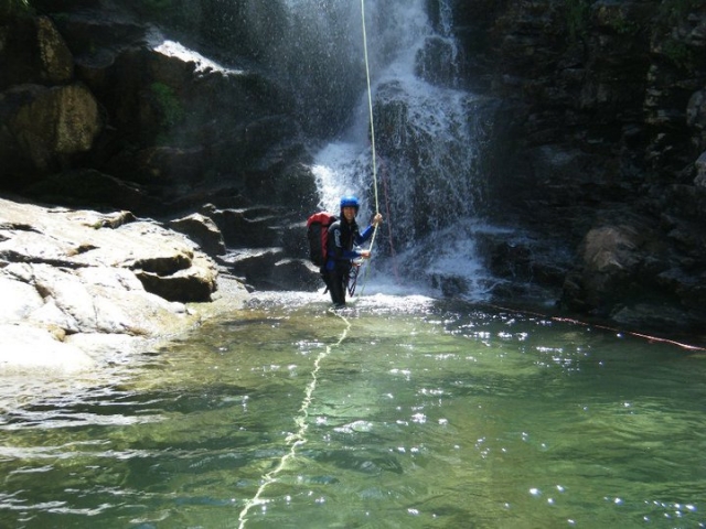  After the water rappelling 